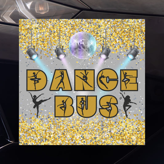 Dance Bus Magnet, Dancer, Car, Refrigerator Magnet, Dance Mom, Weatherproof, Gift For Dance Mom, Dad, Gift For Dancer Ballet Tap Jazz Modern