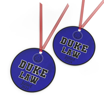 Duke Law Ornament, Metal Ornament, Law Legal Gift, Scale Of Justice, Christmas Birthday Gift, Duke Law, Attorney, Alumni, Graduation