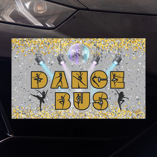 Dance Bus Magnet, Dancer, Car, Refrigerator Magnet, Dance Mom, Weatherproof, Gift For Dance Mom, Dad, Gift For Dancer Ballet Tap Jazz Modern