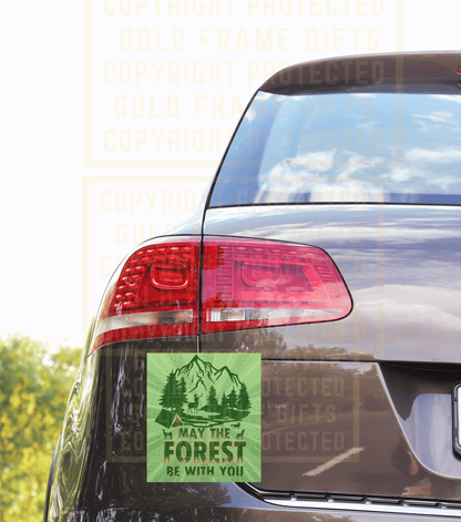 Camping Magnet, May The Forest Be With You, Star Wars Theme, Refrige, Car Magnet