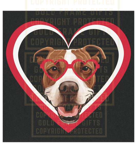 Pit Bull Dog Magnet, Car, Refrigerator Magnet, Dog Mom, Dad Gift, Pit Bull Owner Gift, Heart, Valentine's Day