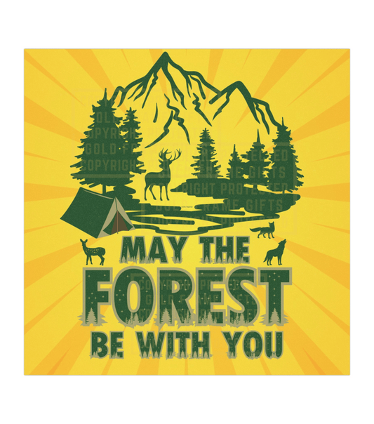 Camping Magnet, May The Forest Be With You, Star Wars Type Funny Theme, Refrigerator, Car Magnet, Star Wars Joke, Nature, Camper Enthusiast