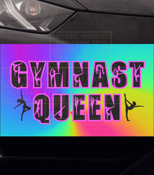 Gymnast Queen Magnet, Gymnastics, Car, Refrigerator Magnet, Weatherproof, Gift For Gymnast Mom Dad Gift For Dancer Ballet Tap Jazz Modern