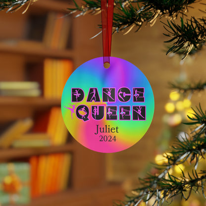 Dance Queen Ornament, Dancer Metal Ornament, Dancer Gift, Gift For Dancer Mom Dad, Christmas Birthday Gift For Dancer Ballet Tap Jazz Modern